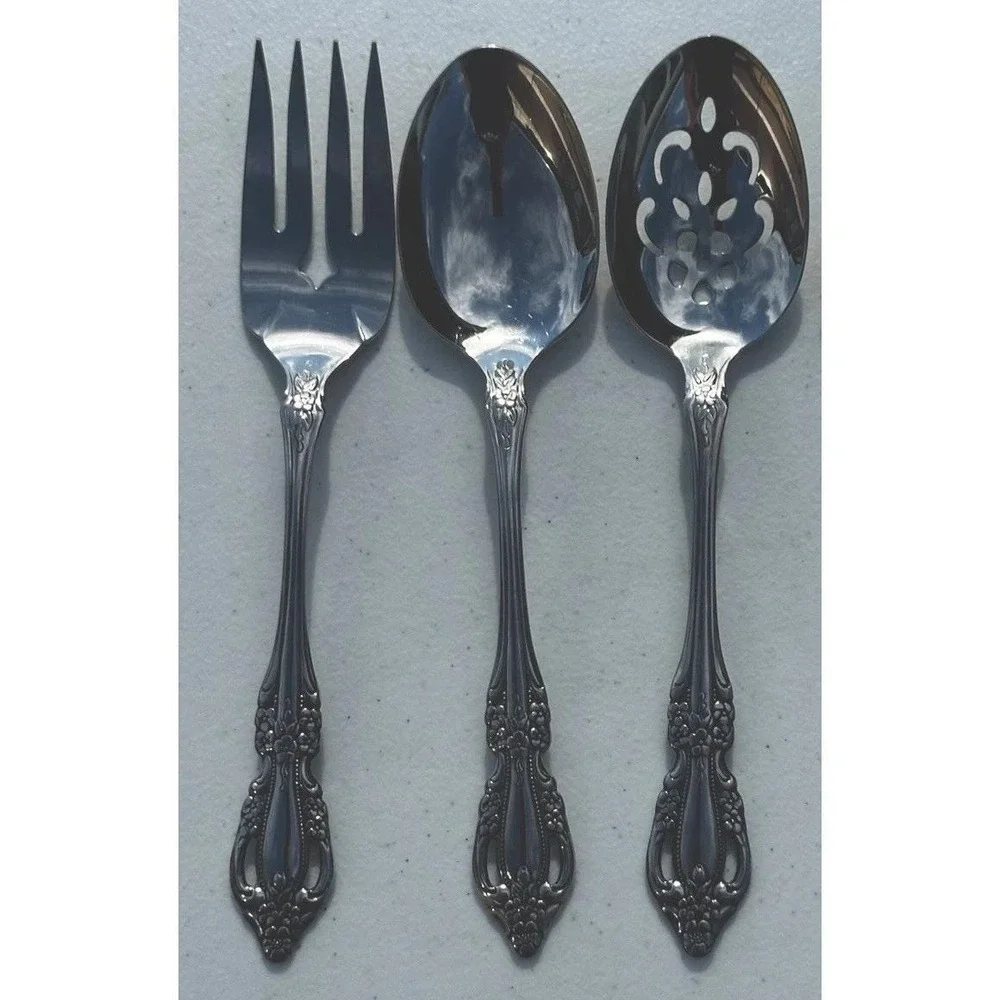 Oneida Raphael Stainless 3 Piece Hostess Serving Set